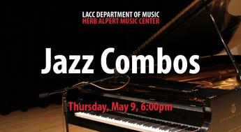 Jazz Band, Thursday, May 9th at 6:00pm. A piano sits open, ready for performance.