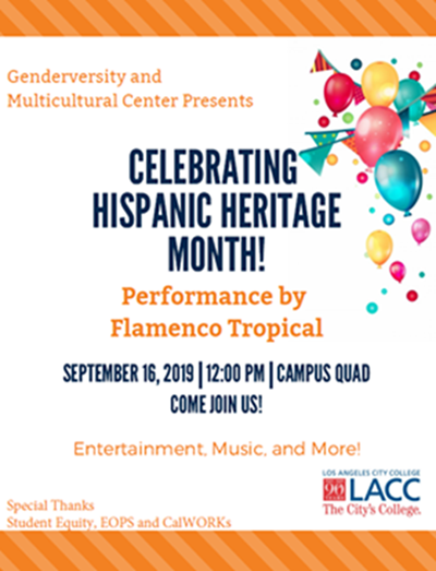 Hispanic Heritage Month Flyer