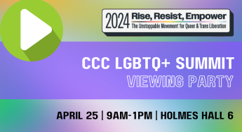 CCC LGBTQ+ Summit graphic