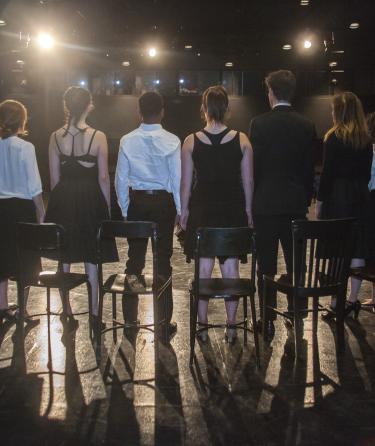 Drama Club Students on Stage 