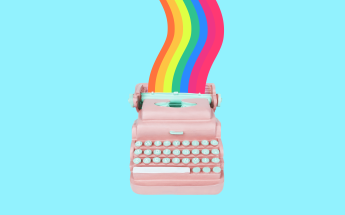 Rainbow typewriter
