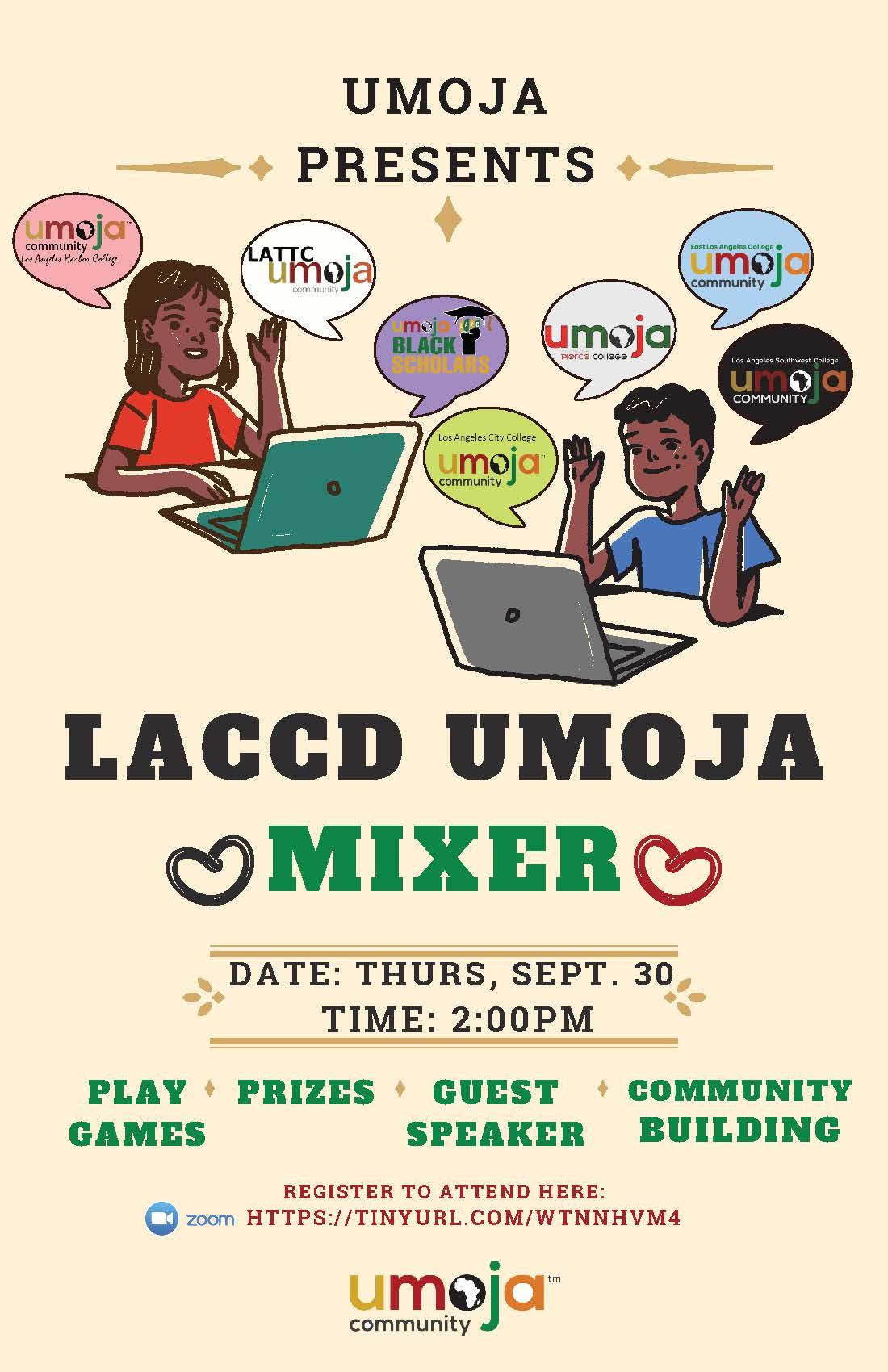 LACCD Umoja Mixer's Flyer