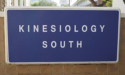 Kinesiology South Sign 