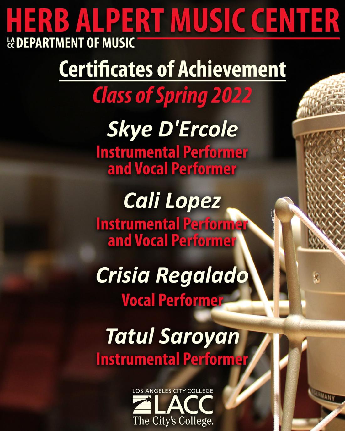 Certificates of Achievement Flyer