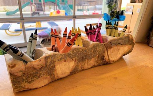 Crayons On the Desk