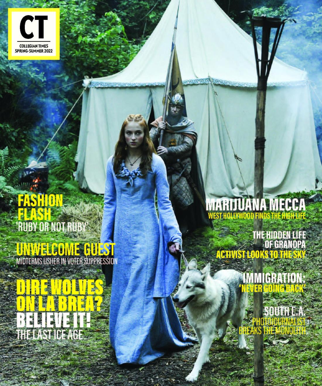 Cover of 2022 Collegian Times magazine