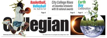 Cover for the April 26 edition of the Collegian