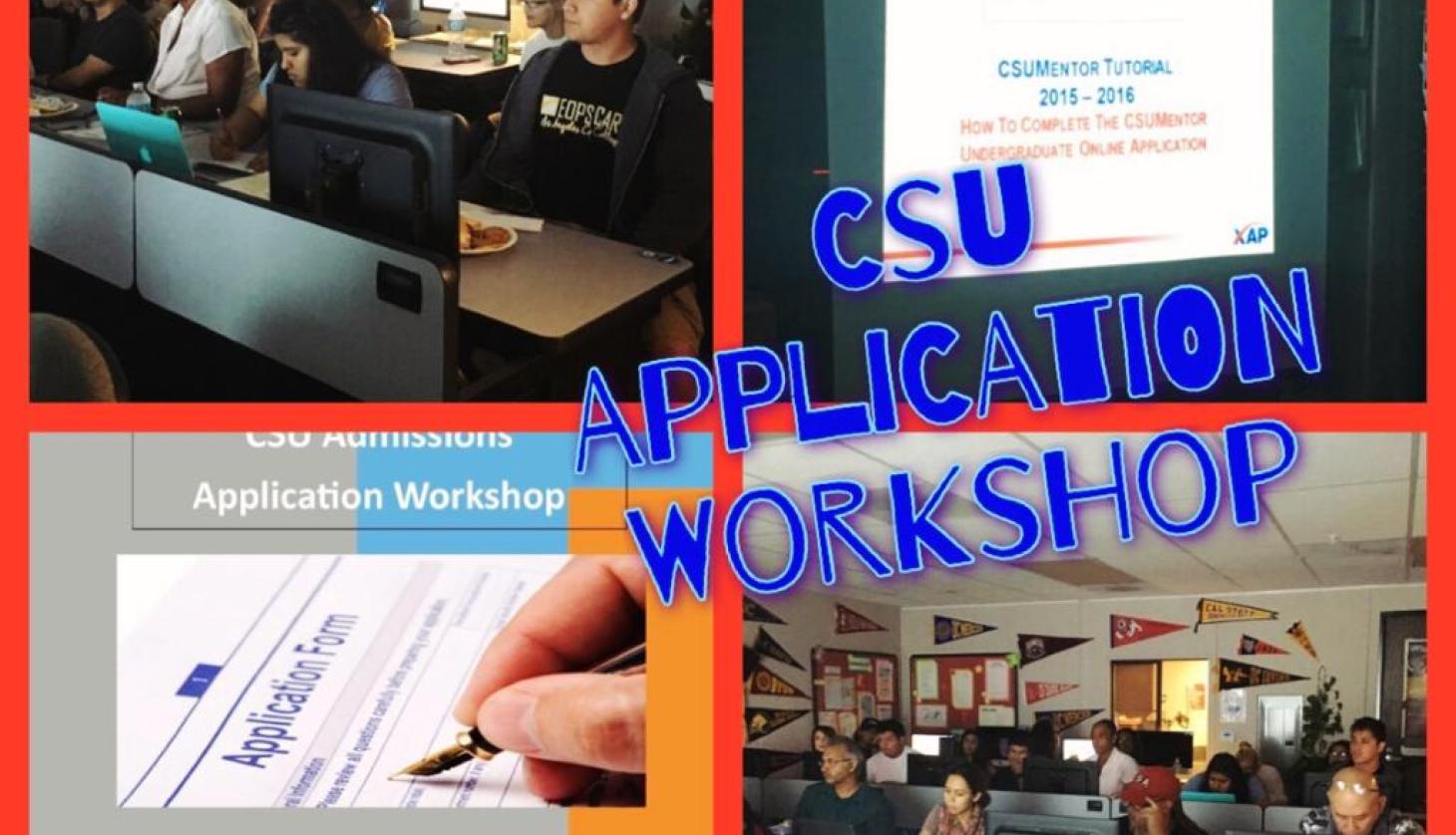 CSU Group of Students at a Meeting where CSU Application Workshop is Explained