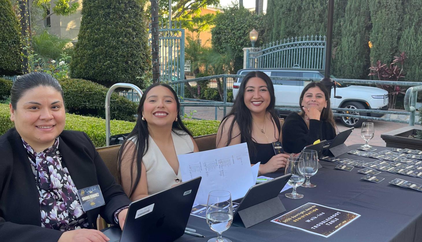Reception and checking table